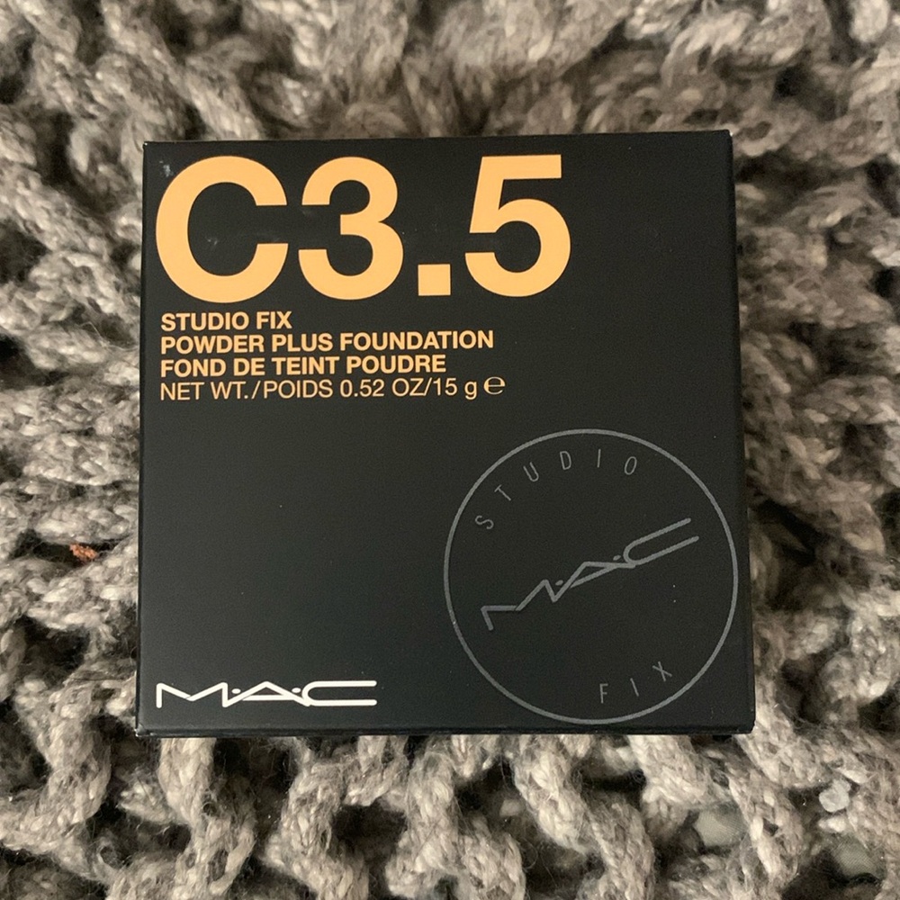 New and unopened MAC Studio Fix Powder Plus Foundation, C3.5 original formula